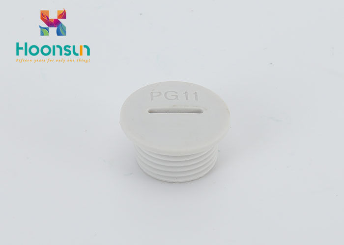 Het nylon van het de Toebehorenpg11 Water van de Kabelklier Bewijs IP 54 Witte Kleurenstoppen